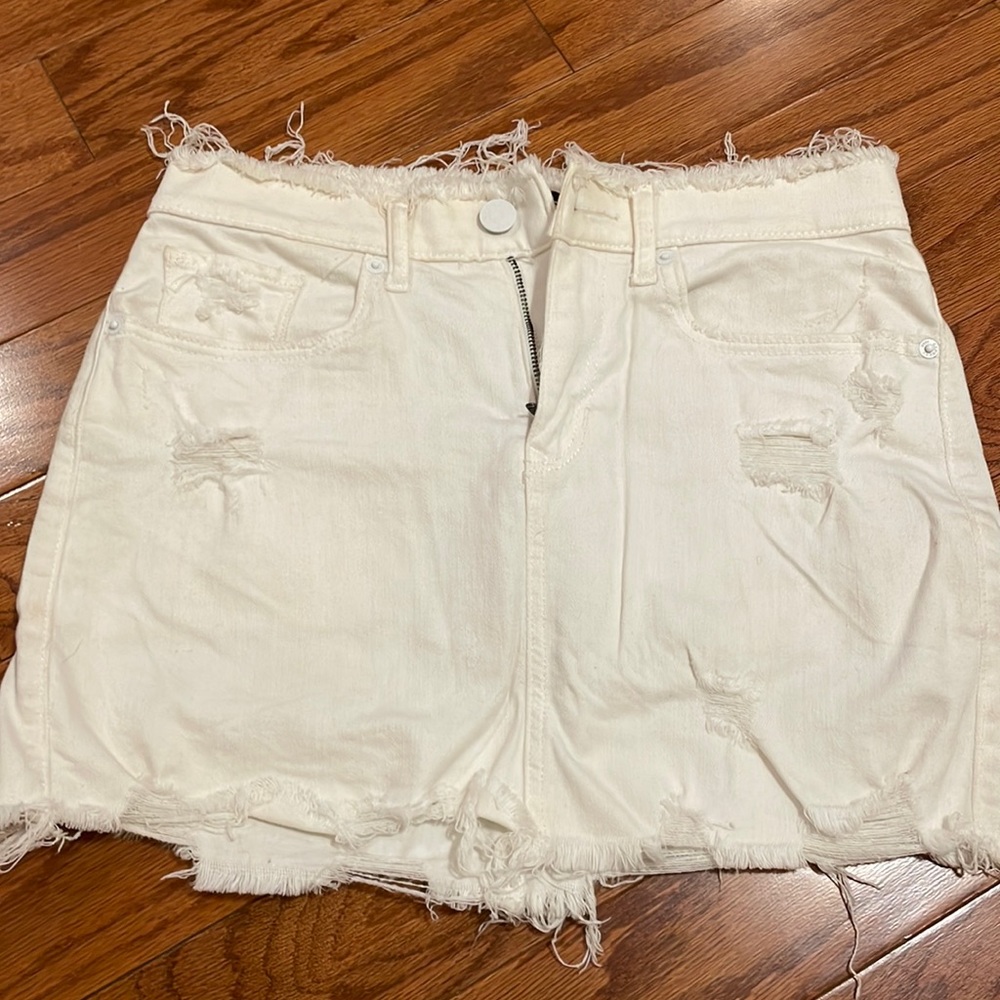 Express White Denim Skirt. Size 0.